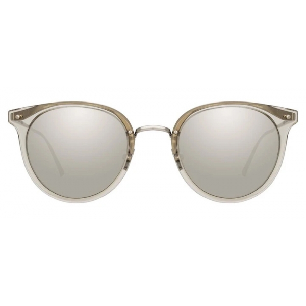 Linda Farrow - Dolores C6 Oval Sunglasses in Truffle - LFL722C6SUN - Linda Farrow Eyewear