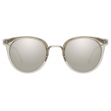 Linda Farrow - Dolores C6 Oval Sunglasses in Truffle - LFL722C6SUN - Linda Farrow Eyewear