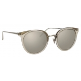 Linda Farrow - Dolores C6 Oval Sunglasses in Truffle - LFL722C6SUN - Linda Farrow Eyewear