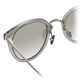 Linda Farrow - Dolores C6 Oval Sunglasses in Truffle - LFL722C6SUN - Linda Farrow Eyewear