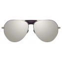 Linda Farrow - Matheson C3 Aviator Sunglasses in White Gold and Black - LFL785C3SUN - Linda Farrow Eyewear