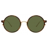 Linda Farrow - Lara C2 Round Sunglasses in Tortoiseshell - LFL801C2SUN - Linda Farrow Eyewear