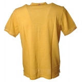 BoB Company - Polo Shirt with Short Sleeves - Yellow - Jacket - Made in Italy - Luxury Exclusive Collection
