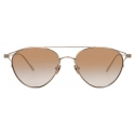 Linda Farrow - Occhiali da Sole Aviator Omar C5 in Oro Chiaro - LFL804C5SUN - Linda Farrow Eyewear