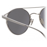 Linda Farrow - Ali C2 Oval Sunglasses in White Gold - LFL805C2SUN - Linda Farrow Eyewear