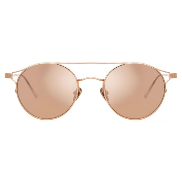 Linda Farrow - Ali C3 Oval Sunglasses in Rose Gold - LFL805C3SUN - Linda Farrow Eyewear