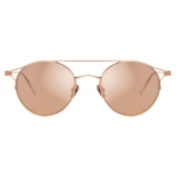 Linda Farrow - Ali C3 Oval Sunglasses in Rose Gold - LFL805C3SUN - Linda Farrow Eyewear