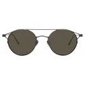 Linda Farrow - Ali C4 Oval Sunglasses in Nickel - LFL805C4SUN - Linda Farrow Eyewear