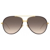 Linda Farrow - Occhiali da Sole Aviator Salem C10 in Oro Giallo e Nero - LFL817C10SUN - Linda Farrow Eyewear