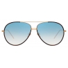 Linda Farrow - Salem C11 Aviator Sunglasses in Rose Gold and Tortoiseshell - LFL817C11SUN - Linda Farrow Eyewear