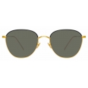 Linda Farrow - Raif C20 Square Sunglasses in Yellow Gold and Black - LFL819C20SUN - Linda Farrow Eyewear