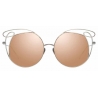 Linda Farrow - Occhiali da Sole Speciali Zazel C2 in Oro Bianco - LFL852C2SUN - Linda Farrow Eyewear