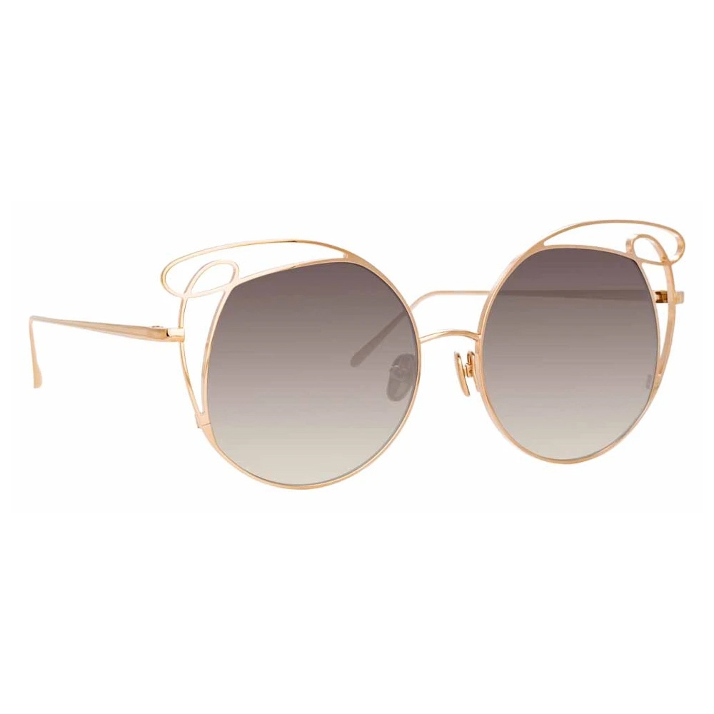 Linda Farrow - Zazel C3 Special Sunglasses in Rose Gold - LFL852C3SUN ...