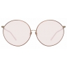 Linda Farrow - Zanie C3 Oversized Sunglasses in Light Gold and Copper - LFL891C3SUN - Linda Farrow Eyewear