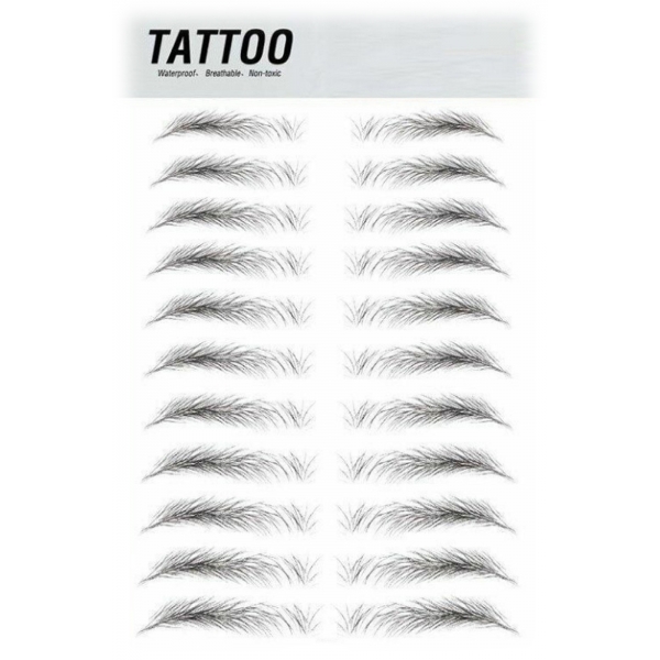 Instalash - Tatuaggi per Sopracciglia - Adesivi per Sopracciglia Finte x 10 - Occhi - Make Up Professionale