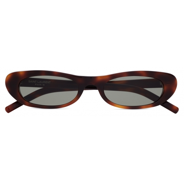 Yves Saint Laurent - SL 557 Shade Sunglasses - Medium Havana Green - Sunglasses - Saint Laurent Eyewear