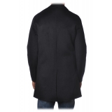 BoB Company - Cappotto 3/4 con in Panno - Blu - Giacca - Made in Italy - Luxury Exclusive Collection