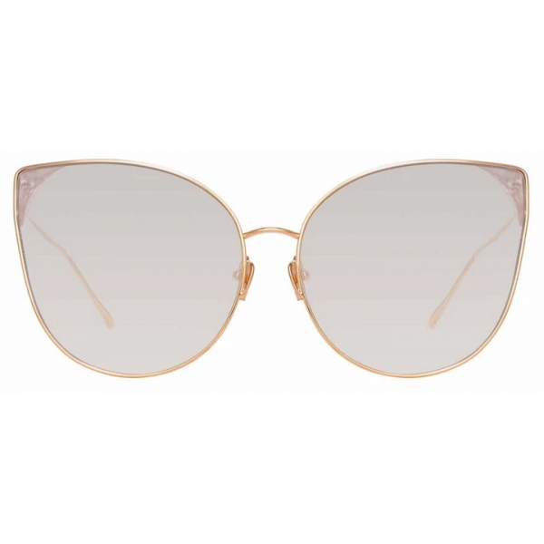 Linda Farrow - Flyer C8 Cat-Eye Sunglasses in Rose Gold and Blush - LFL895C8SUN - Linda Farrow Eyewear