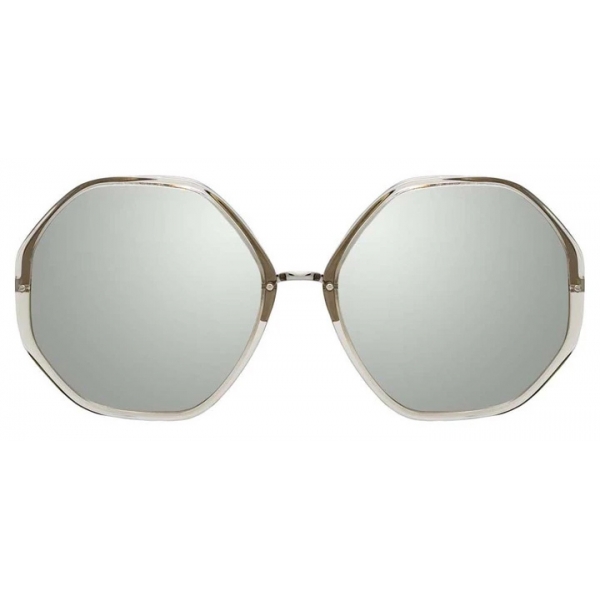 Linda Farrow - Alona C5 Oversized Sunglasses in Truffle - LFL901C5SUN - Linda Farrow Eyewear