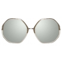 Linda Farrow - Alona C5 Oversized Sunglasses in Truffle - LFL901C5SUN - Linda Farrow Eyewear