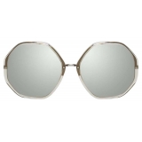 Linda Farrow - Alona C5 Oversized Sunglasses in Truffle - LFL901C5SUN - Linda Farrow Eyewear