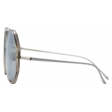 Linda Farrow - Alona C5 Oversized Sunglasses in Truffle - LFL901C5SUN - Linda Farrow Eyewear