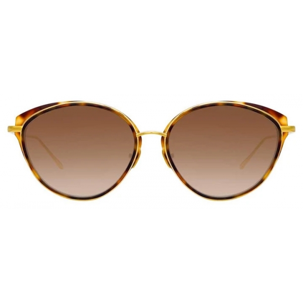 Linda Farrow - Ivy C2 Cat-Eye Sunglasses in Tortoiseshell - LFL912C2SUN - Linda Farrow Eyewear