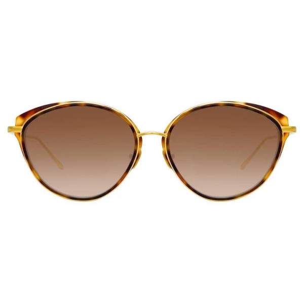 Linda Farrow - Occhiali da Sole Cat-Eye Ivy C2 in Tartaruga - LFL912C2SUN - Linda Farrow Eyewear