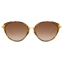 Linda Farrow - Ivy C2 Cat-Eye Sunglasses in Tortoiseshell - LFL912C2SUN - Linda Farrow Eyewear