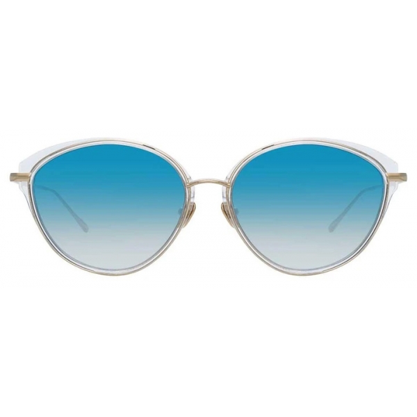 Linda Farrow - Ivy C3 Cat-Eye Sunglasses in Clear - LFL912C3SUN - Linda Farrow Eyewear