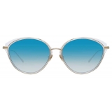 Linda Farrow - Ivy C3 Cat-Eye Sunglasses in Clear - LFL912C3SUN - Linda Farrow Eyewear