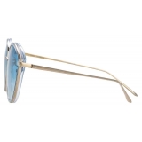 Linda Farrow - Ivy C3 Cat-Eye Sunglasses in Clear - LFL912C3SUN - Linda Farrow Eyewear