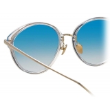 Linda Farrow - Ivy C3 Cat-Eye Sunglasses in Clear - LFL912C3SUN - Linda Farrow Eyewear