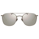 Linda Farrow - Anton C2 Square Sunglasses in White Gold - LFL922C2SUN - Linda Farrow Eyewear