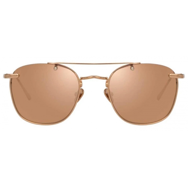 Linda Farrow - Occhiali da Sole Quadrati Anton C3 in Oro Rosa - LFL922C3SUN - Linda Farrow Eyewear