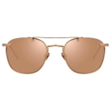 Linda Farrow - Anton C3 Square Sunglasses in Rose Gold - LFL922C3SUN - Linda Farrow Eyewear