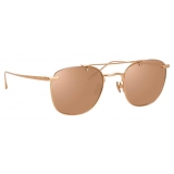 Linda Farrow - Anton C3 Square Sunglasses in Rose Gold - LFL922C3SUN - Linda Farrow Eyewear