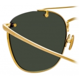 Linda Farrow - Anton C4 Square Sunglasses in Yellow Gold - LFL922C4SUN - Linda Farrow Eyewear