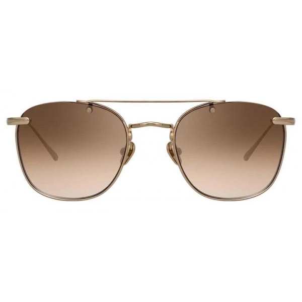 Linda Farrow - Anton C6 Square Sunglasses in Light Gold - LFL922C6SUN ...