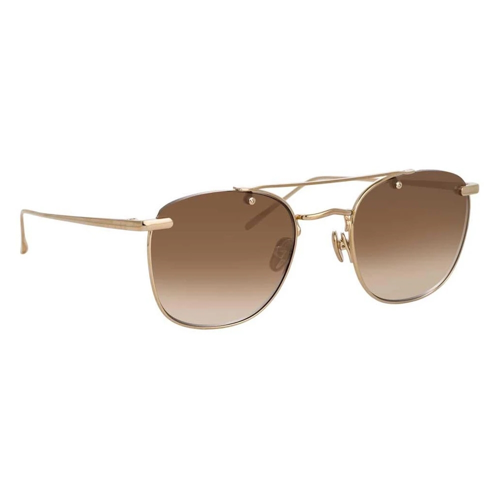 Linda Farrow - Anton C6 Square Sunglasses in Light Gold - LFL922C6SUN ...