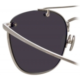 Linda Farrow - Anton C7 Square Sunglasses in White Gold - LFL922C7SUN - Linda Farrow Eyewear