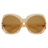 Yves Saint Laurent - Occhiali da Sole SL 74 - Giallo Chiaro Trasparente Cachi - Saint Laurent Eyewear