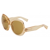 Yves Saint Laurent - SL 74 Sunglasses - Transparent Light Yellow Khaki - Sunglasses - Saint Laurent Eyewear