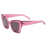 Yves Saint Laurent - SL 552 Sunglasses - Transparent Cyclamen Pink Black - Sunglasses - Saint Laurent Eyewear
