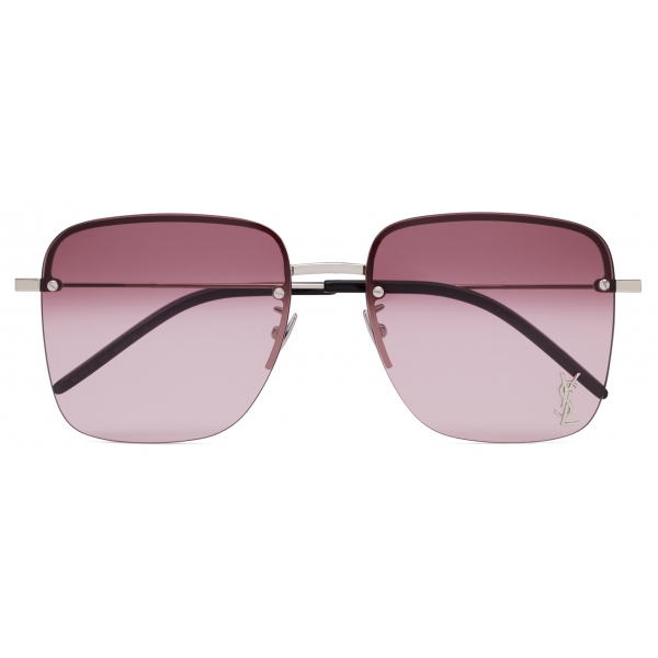 Yves Saint Laurent - SL 312 M Sunglasses - Silver Gradient Burgundy - Sunglasses - Saint Laurent Eyewear