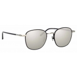 Linda Farrow - Trouper C4 Square Sunglasses in White Gold and Black - LFL953C4SUN - Linda Farrow Eyewear