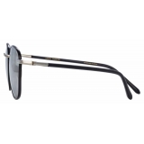 Linda Farrow - Trouper C4 Square Sunglasses in White Gold and Black - LFL953C4SUN - Linda Farrow Eyewear