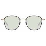 Linda Farrow - Trouper C6 Square Sunglasses in Light Gold and Brown - LFL953C6SUN - Linda Farrow Eyewear
