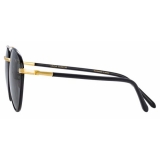 Linda Farrow - Occhiali da Sole Aviator Brodie C1 in Oro Giallo e Nero - LFL954C1SUN - Linda Farrow Eyewear