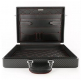 TecknoMonster - Amaya L - Business Case - Valigetta in Fibra di Carbonio - Nero - Luxury Collection